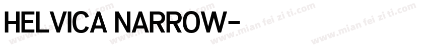 helvica narrow字体转换